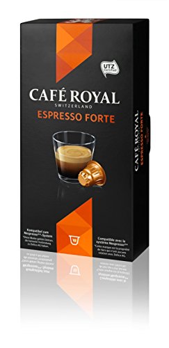 Café Royal Espresso Forte, 100 Nespresso kompatible Kapseln, 10er Pack (10 x 10 Kapseln) von Café Royal