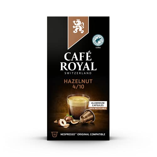 Café Royal Hazelnut Flavoured Edition, 100 Nespresso kompatible Kapseln, 10er Pack (10 x 10 Kaffeekapseln) von Café Royal