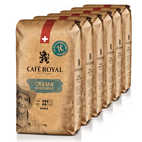 Café Royal Honduras Crema Bohnenkaffee, Intensität 3/5, 6er Pack (6 x 1 kg) von Café Royal