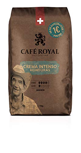 Café Royal Honduras Crema Intenso Bohnenkaffee, Intensität 4/5, 1er Pack (1 x 1 kg) von Café Royal