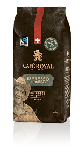 Café Royal Honduras Espresso Kaffeebohnen 1kg - Intensität 4/5 - 100% Arabica Fairtrade von Café Royal