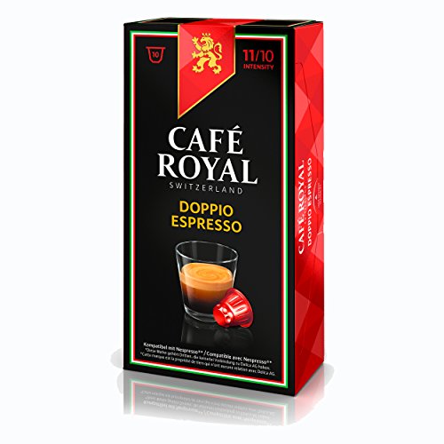 Café Royal IE Doppio Espresso Kaffee, Röstkaffee, Kaffeekapseln, Nespresso Kompatibel, 10 Kapseln von Café Royal