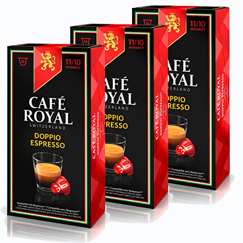 Café Royal IE Doppio Espresso Kaffee, Röstkaffee, Kaffeekapseln, Nespresso Kompatibel, 30 Kapseln von Café Royal