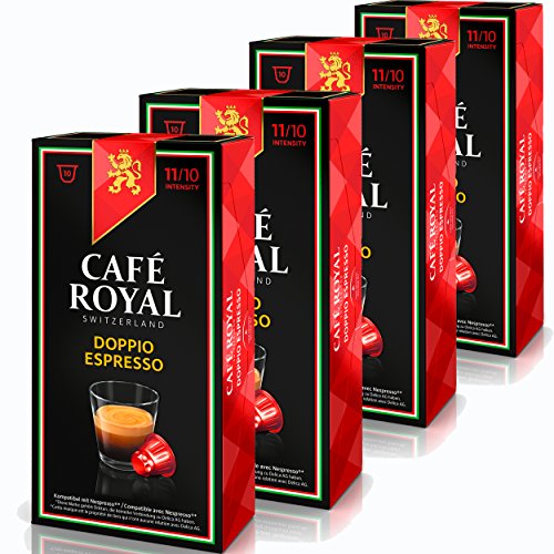 Café Royal IE Doppio Espresso Kaffee, Röstkaffee, Kaffeekapseln, Nespresso Kompatibel, 40 Kapseln von Café Royal
