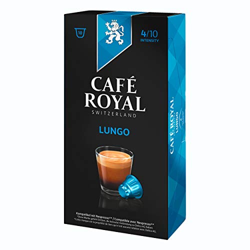 Café Royal Lungo, Kaffee, Röstkaffee, Kaffeekapseln, Nespresso Kompatibel, 100 Kapseln von Café Royal
