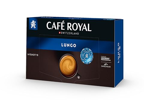 Café Royal Professional Pads, Lungo, 50 Nespresso (R) Professional kompatible Pads für Office und Gastronomie, Rainforest Alliance zertifiziert, 100 Prozent Arabica Kaffee, Intensität 5 von Café Royal
