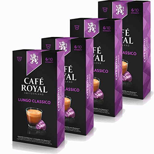 Café Royal Lungo Classico Kaffee, Röstkaffee, Kaffeekapseln, Nespresso Kompatibel, 40 Kapseln von Café Royal