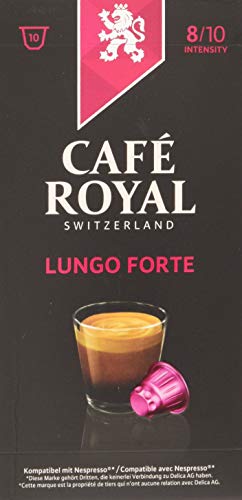 Café Royal Lungo Forte, 10 Kapseln kompatibel mit dem Nespresso System (1 Packung) von Café Royal