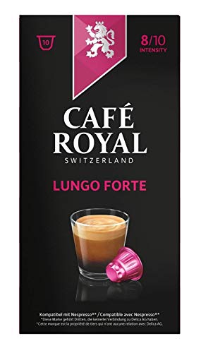 Café Royal Lungo Forte, 10 Nespresso kompatible Kapseln (1 x 10 Kapseln) von Café Royal
