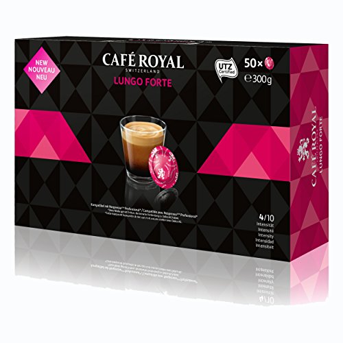 Café Royal Office Pads Lungo Forte Kaffee, Röstkaffee, Kaffeepads, Nespresso Pro Professional System Kompatibel, 250 Pads von Café Royal