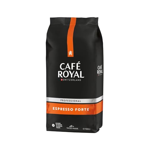 Café Royal Professional Line Bohnen, Espresso Forte, 1kg Bohnenkaffee, Rainforest Alliance zertifiziert von Café Royal