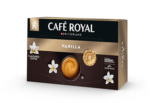 Café Royal Professional Pads, Vanilla Flavoured Kaffee, 50 Nespresso kompatible Pads für Office und Gastronomie, Rainforest Alliance zertifiziert, 100% Arabica Kaffee Café Royal Professional Pads, Vanilla Flavoured Kaffee, 50 Nespresso kompatible Pads für Office und Gastronomie, Rainforest Alliance zertifiziert, 100% Arabica Kaffee von Café Royal