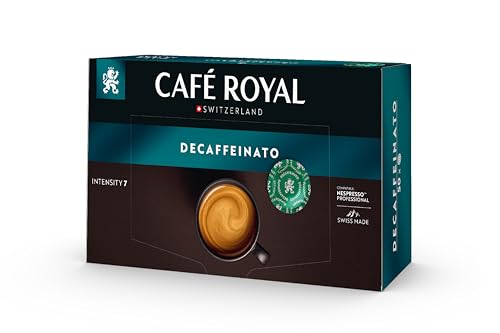 Café Royal Professional Pads, Espresso Decaffeinato, 50 Nespresso kompatible Pads für Office und Gastronomie, Rainforest Alliance zertifiziert, 100% Arabica Kaffee von Café Royal