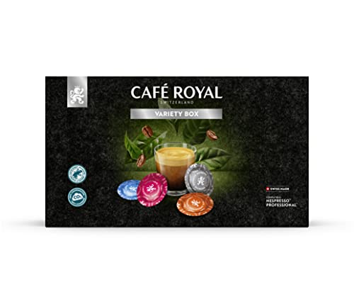 Café Royal Professional Pads Variety Box 40 Capsules - Kompatibel mit Nespresso®* Professional Maschine - Intensität divers - UTZ-zertifiziert von Café Royal