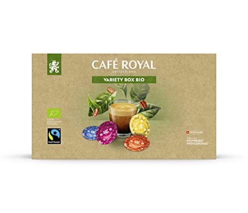 Café Royal Professional Pads Variety Box Bio 40 Capsules - Kompatibel mit Nespresso®* Professional Maschine - Intensität divers - Fairtrade-zertifiziert von Café Royal