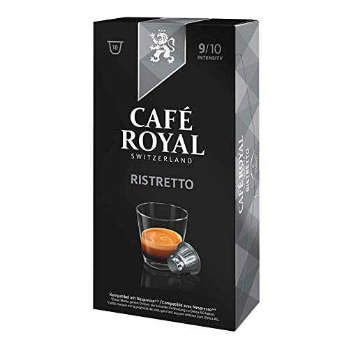 Café Royal Ristretto, 50 Nespresso kompatible Kapseln, 5er Pack (5 x 10 Kapseln) von Café Royal