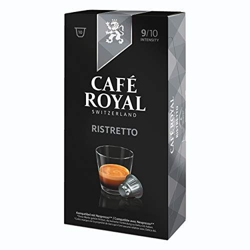 Café Royal Ristretto, Kaffee, Röstkaffee, Kaffeekapseln, Nespresso Kompatibel, 100 Kapseln von Café Royal