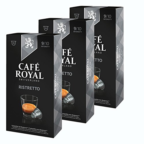 Café Royal Ristretto, Kaffee, Röstkaffee, Kaffeekapseln, Nespresso Kompatibel, 30 Kapseln von Café Royal
