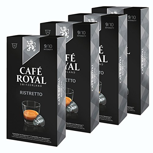 Café Royal Ristretto, Kaffee, Röstkaffee, Kaffeekapseln, Nespresso Kompatibel, 40 Kapseln von Café Royal