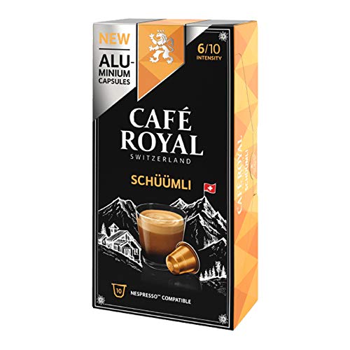 Café Royal Schüümli, Kaffee, Röstkaffee, Kaffeekapseln, Nespresso Kompatibel, 10 Kapseln von Café Royal