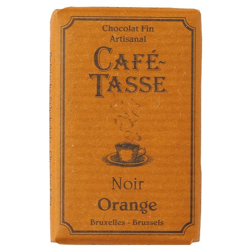 Café-Tasse Zartbitterschokolade Orange 10 Täfelchen á 9 g von Café-Tasse
