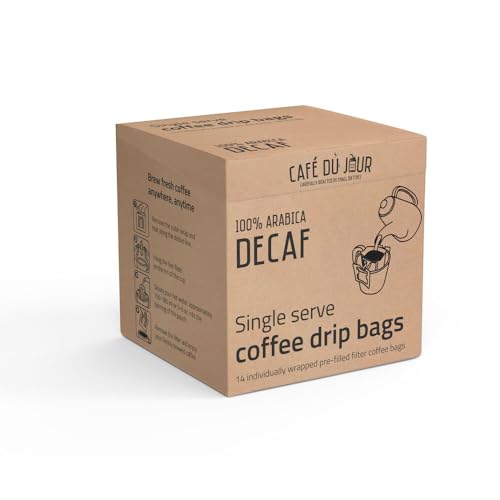100% Arabica Decaf - Einzelportionskaffeebeutel - 14 Stück von Café du Jour