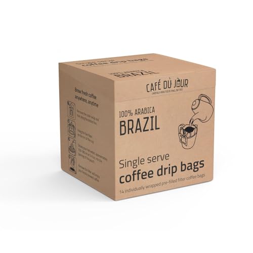 Brasilien - Einzelportions-Kaffeebeutel - 14 Stück von Café du Jour
