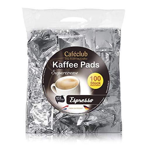 Caféclub Espressopads Supercreme Espresso 100 St. - Megabeutel von Caféclub