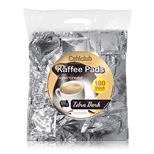 Caféclub Kaffeepads Supercreme Extra Dark 100 St. im Megabeutel von Caféclub