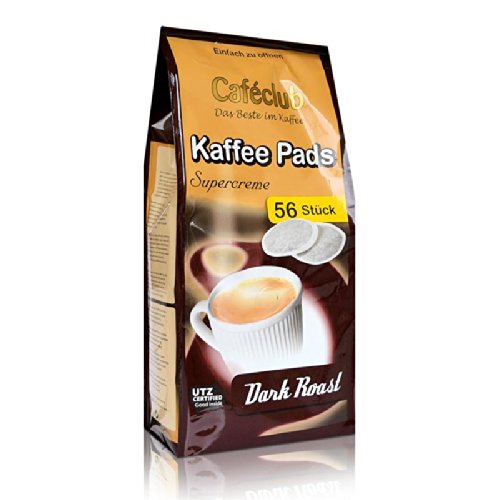 Caféclub - Supercreme Kaffeepads Dark Roast - 56 pads von Caféclub