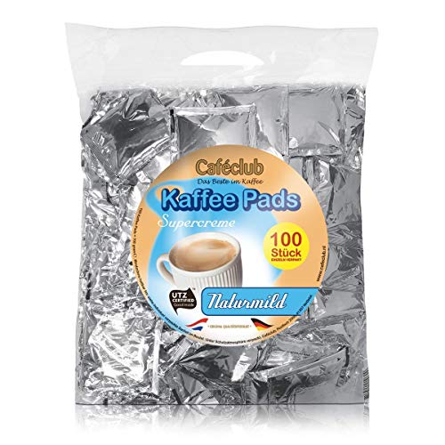 Cafeclub Supercreme Megabeutel Kaffeepads Naturmild 100 Stück von Caféclub