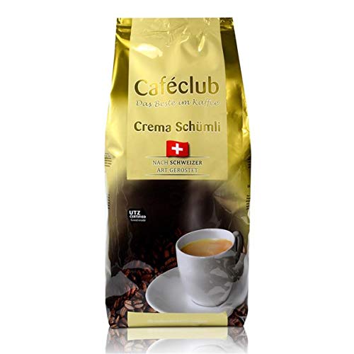 Cafeclub Supercreme Schweizer Schümli Kaffee Bohnen 1kg von Caféclub