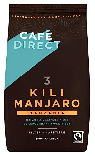 Cafédirect Fairtrade Kilimanjaro Roast & Gemahlener Kaffee (227g) - Packung mit 2 von Cafedirect