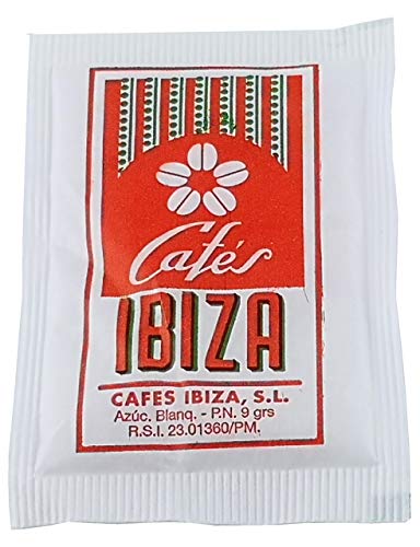 50 Stück Zuckerpäckchen à 9 Gramm - Cafés Ibiza von Cafés Ibiza