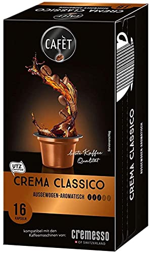 Cafèt Crema Classico 80 Kapseln - für Cremesso / Delizio Kaffeemaschinen von Cafèt
