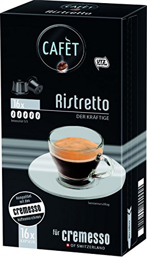 Cafèt Ristretto 80 Kapseln - für Cremesso/Delizio Kaffeemaschinen von Cafèt