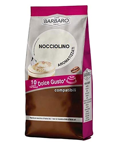 LÖSLICHE HAZELNUSS BARBARO NOCCIOLINO - 10 DOLCE GUSTO KOMPATIBLE KAPSELN 13g von Caffè Barbaro