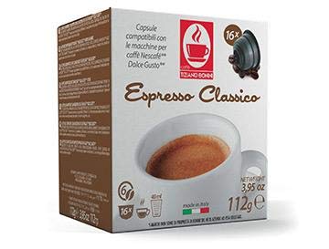 Classico Kaffee - 48 Stück Kompatible Kaffeekapseln von Caffè Bonini Italien. Kompatibel für alle Dolce Gusto®* Maschinen u.a. Grundpreis Kaffeepulver pro 100g: 3,96€ von Caffè Bonini