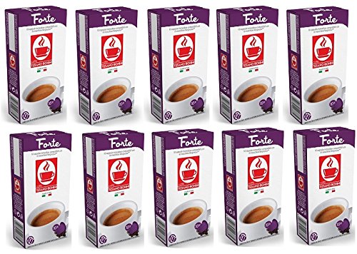 Forte Kaffeekapseln- 200 Stück (20 Pack à 10 Kapseln) Kompatible Kaffeekapseln von Caffè Bonini Italien. Kompatibel für Nespresso Maschinen* von Caffè Tiziano Bonini