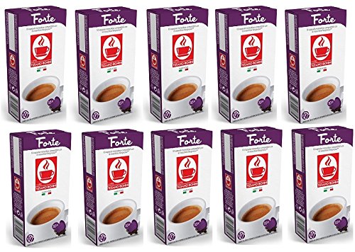 Forte Kaffeekapseln- 200 Stück (20 Pack à 10 Kapseln) Kompatible Kaffeekapseln von Caffè Bonini Italien. Kompatibel für Nespresso Maschinen* von Caffè Bonini