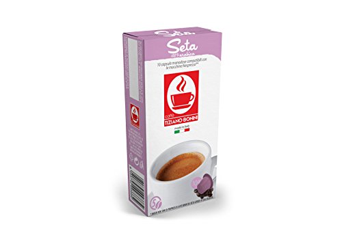 Seta - 10 Stück Kompatible Kaffeekapseln von Caffè Bonini Italien. Kompatibel für Nespresso* Maschinen von Caffè Bonini