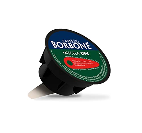 Caffè Borbone Kaffeekapseln, Dek - Entkoffeinierte Kaffeemischung - 90 Stücke (6 Packungen zu 15 Kapseln) - Kompatibel mit Kaffeemaschinen der Marke Nescafè®* Dolce Gusto®* von CAFFÈ BORBONE