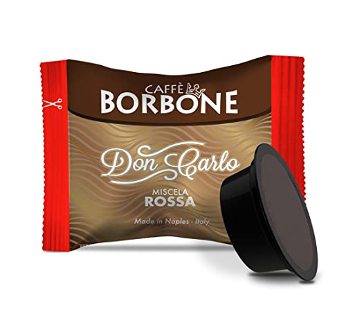 Kaffeepads / Kapseln Borbone Don Carlo, passend für Kaffeemaschinen Lavazza A Modo Mio, rot, blau, schwarz, gold, dek 100 rot von CAFFÈ BORBONE