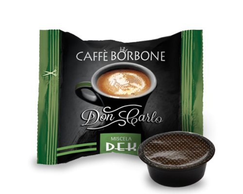 Kaffeekapseln Borbone kompatibel mit A modo mio Mischung schwarz rot blau gold dek 50 100 200 300 400 500 (100, entkoffeinierte Mischung) von CAFFÈ BORBONE