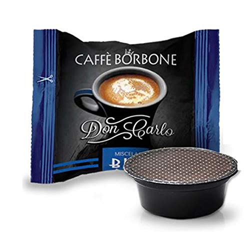 300 Kapseln kompatibel mit Lavazza a Modo Mio Caffé Borbone Don Carlo Mischung blau von CAFFÈ BORBONE