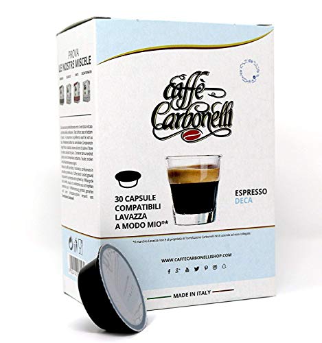 120 Kapseln kompatibel Lavazza a modo mio - Caffè Carbonelli Entkoffeiniert - Neapolitanischer Espressokaffee von Caffè Carbonelli