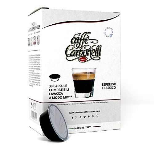 120 Kapseln kompatibel Lavazza a modo mio - Caffè Carbonelli Mischung Classic Neapolitanischer Espressokaffee von Caffè Carbonelli