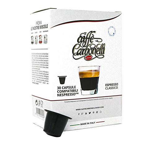 kaffekapseln Kompatible Nespresso. 120 kspseln Caffè Carbonelli Mischung Classic - Neapolitanischer Espressokaffee von Caffè Carbonelli