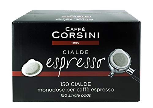 Caffè Corsini - 150 Kaffeepads Espresso, Stark und Intensiv, Biologisch Abbaubares Papier, 1kg von CAFFÈ CORSINI 1950