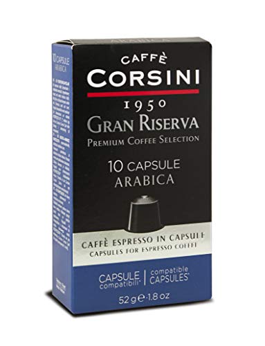 Caffè Corsini Gran Riserva Arabica Espresso Kaffee Kompatibel Mit Nespresso 6 Packung von CAFFÈ CORSINI 1950